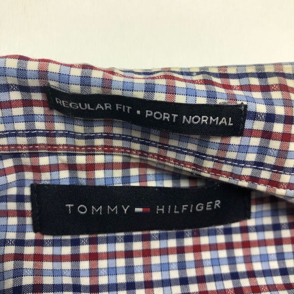 Tommy Hilfiger Dress Shirt Regular Fit Medium - Picture 2 of 4